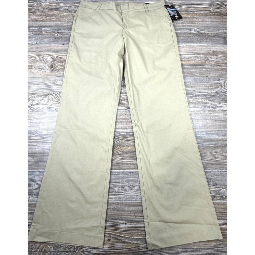 Dickies Pants Women 10 Regular Flex Twill Work Pant Relaxed Fit Straight Leg NWT